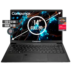 COMPUMAX - PORTATIL AMD RYZEN 7-5700U SSD 512GB RAM 24GB LED 14 FULL HD