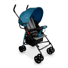 BEBESIT - Coche Paseador para Bebé Click Azul Ligero con Capota