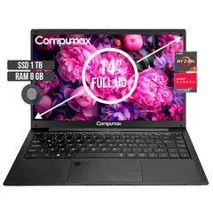 COMPUMAX - PORTATIL AMD RYZEN 7-5700U SSD 1TB RAM 8GB LED 14 FULL HD