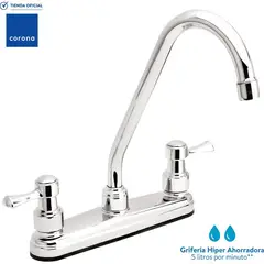 GRIVAL - Griferia lavaplatos cocina balta palanca