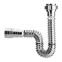 CORONA - Sifón grival flexible metalizado