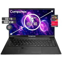COMPUMAX - PORTATIL AMD RYZEN 7-5700U SSD 1TB RAM 32GB LED 14 FULL HD