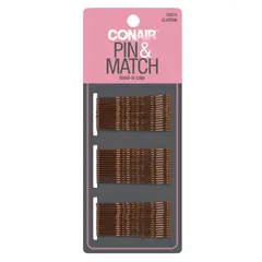 SCUNCI - Paquete 45 Pinzas Para El Pelo Color Café Scunci_.