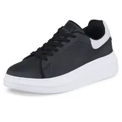 CROYDON - Tenis Urbanos Ailen Negro Blanco para Mujer