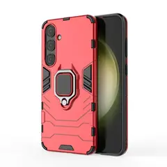 GENERICO - Funda Anti Golpes Anillo Compatible con Samsung S24 Rojo