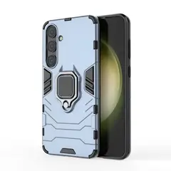 GENERICO - Funda Anti Golpes Anillo Compatible con Samsung S24 Azul