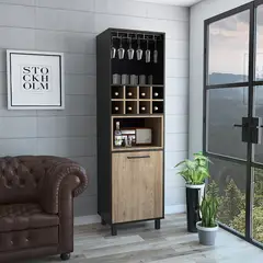 RTA MUEBLES - Bar alto kaia wengue/plomo bwm 4459