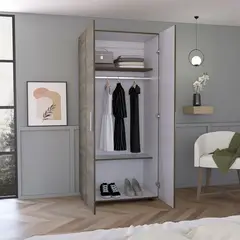 RTA MUEBLES - Closet hogar economico bellota/blanco cbb 8136