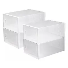 GENERICO - Caja Organizadora Zapatos Set X4 Banhaus Zapatero Apilable
