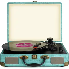 GENERICO - Tocadiscos Reproductor Vinilos Lp altavoces y Bluetooth Receptor
