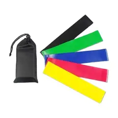 GENERICO - Bandas elásticas cerradas x5 ejercicio resistencia