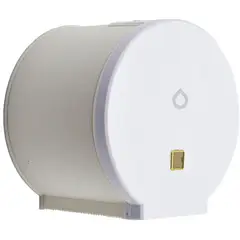 GENERICO - Dispensador de papel higiénico blanco redondo