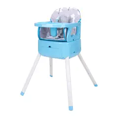 PRIORI - Silla Comedor Bebe Azul Bony 3 en 1 Azul
