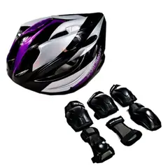 GENERICO - Casco Kit Protección Semiprofesional Patines Origin Adulto