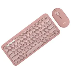 LOGITECH - Combo Bluetooth Teclado K380s + Mouse M350s Rosado