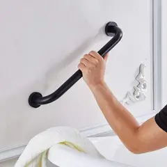 GENERICO - Barra de seguridad 60 cm negra mate