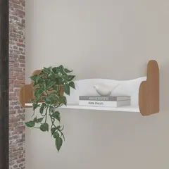 BERTOLINI - Repisa Estanteria Love en MDP 93cm Roble con Blanco