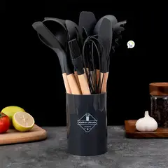 COMPRALOENCASA COM - Set Utensilios x11 De Silicona Resistente Cocina LO8-4