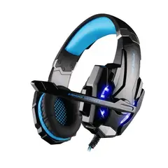 GENERICO - Audífonos Gamer Kotion Each G9000 Black Y Blue Con Luz Led