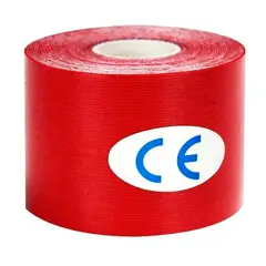 GENERICO - Cinta Kinesiológica Roja Terapéutica 5mts x 5 cm