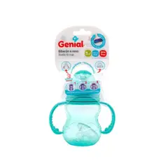 GENERICO - Tetero Transicional De Doble Chupo Biberon 8 Onz Vaso Bebe