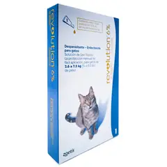 REVOLUTION - 6% Desparasitante Gatos 2,6 a 7,5 kg - 1 x 0.75ml.