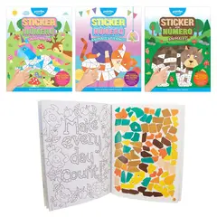 POINTER - Mi Primer Libro Para Pintar Por Números Con Stickers Unicornios Niños