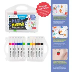 POINTER - Marcador Mágico Al Agua Estuche X 12 Colores Niños Adultos
