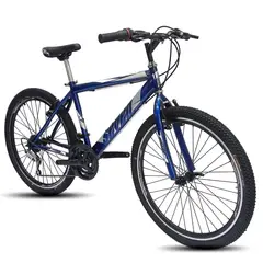 ATILA - Bicicleta todoterreno para hombre Rin 26 18 cambios azul