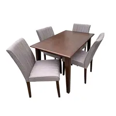 INVAL - COMEDOR GLIENZA 4 WENGUE/CAFE 3PCS