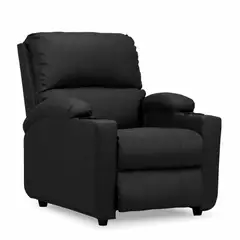 ELITE LIVING - SILLA RECLINABLE ALAN SINTETICO NEGRO