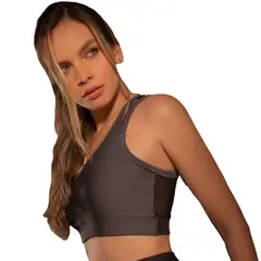 ADRIANA ARANGO - TOP DEPORTIVO NEGRO - GRIS 0384