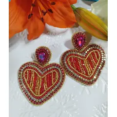 GENERICO - Aretes artesanales en Corazon