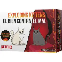 ASMODEE - Juego De Mesa Exploding Kittens El Bien Contra El Mal Cartas