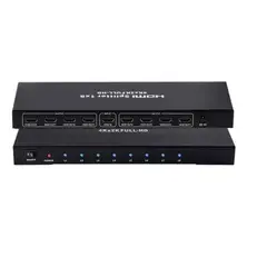 GENERICO - Multiplicador Splitter Hdmi, 1 Entrada X 8 Salidas, 1080 1x8