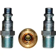 POWER - Kit De Acople Rápido USA x3 Piezas En Bronce ¼» NPT 150PSI