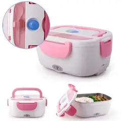 GENERICO - Lonchera Eléctrica Porta Comidas Portatil rosa