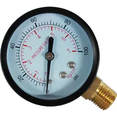 POWER - Manómetro De 100 PSI Vertical Conexión De ¼»