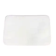 XIONG CHENG - Tapete Alfombra Antideslizante 58x38cm Terciopelo Blanco