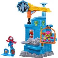 MARVEL - Stunt Squad Crane Smash Spider-Man vs Duende Verde