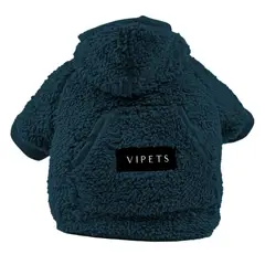 VIPETS - Saco para Perro y Gato L Azul Oscuro