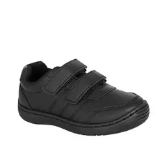STARDUS - Tenis colegial - escolar Deportivo Unisex kalet velcro 23 Negro