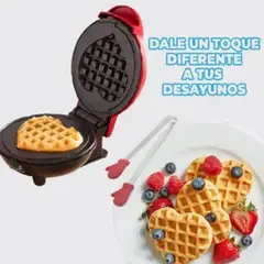 GENERICO - Mini wafflera de corazón eléctrica portátil