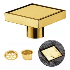 GENERICO - Rejilla Acero 10cm Panel Oculto Dorado Opaco Anti-olor Tames
