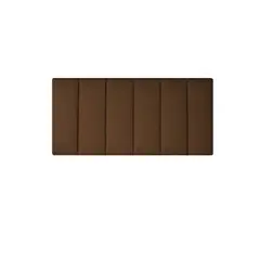 DISEÑOS RAMONA'S - Cabecero Queen 160x60 Paneles Verticales Chocolate Tela