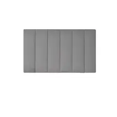 DISEÑOS RAMONA'S - Cabecero Queen 160x60 Paneles Verticales Gris Tela