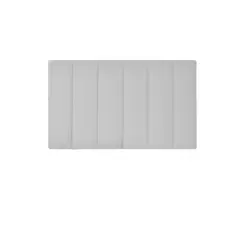 GENERICO - Cabecero Doble Módulos Verticales 140x60 Blanco Tela