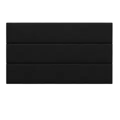 DISEÑOS RAMONA'S - Cabecero King 200x60 Paneles Horizontales Negro Tela