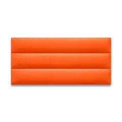 DISEÑOS RAMONA'S - Cabecero Queen 160x60 Paneles Horizontales Naranja Sintético