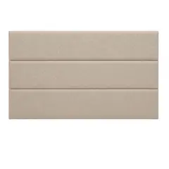 DISEÑOS RAMONA'S - Cabecero King 200x60 Paneles Horizontales Beige Tela